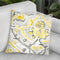 Citron Damask Tile I Throw Pillow By World Art Group