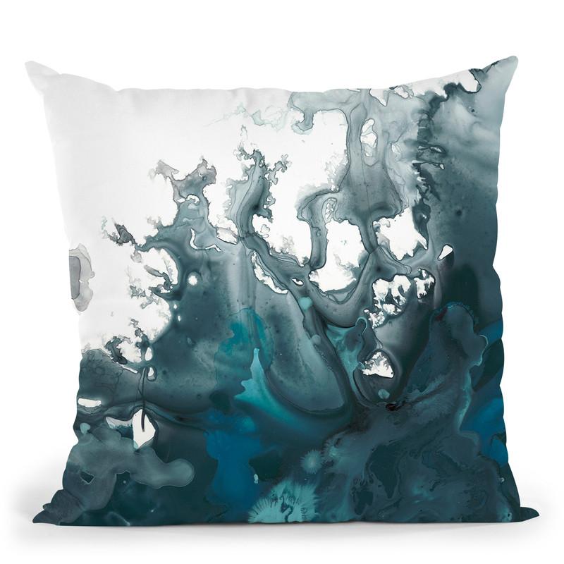Indigo Tempest I Throw Pillow By World Art Group