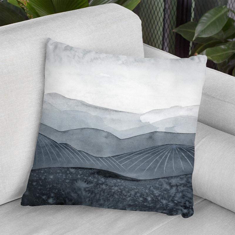 Blustering Valley I Throw Pillow By World Art Group