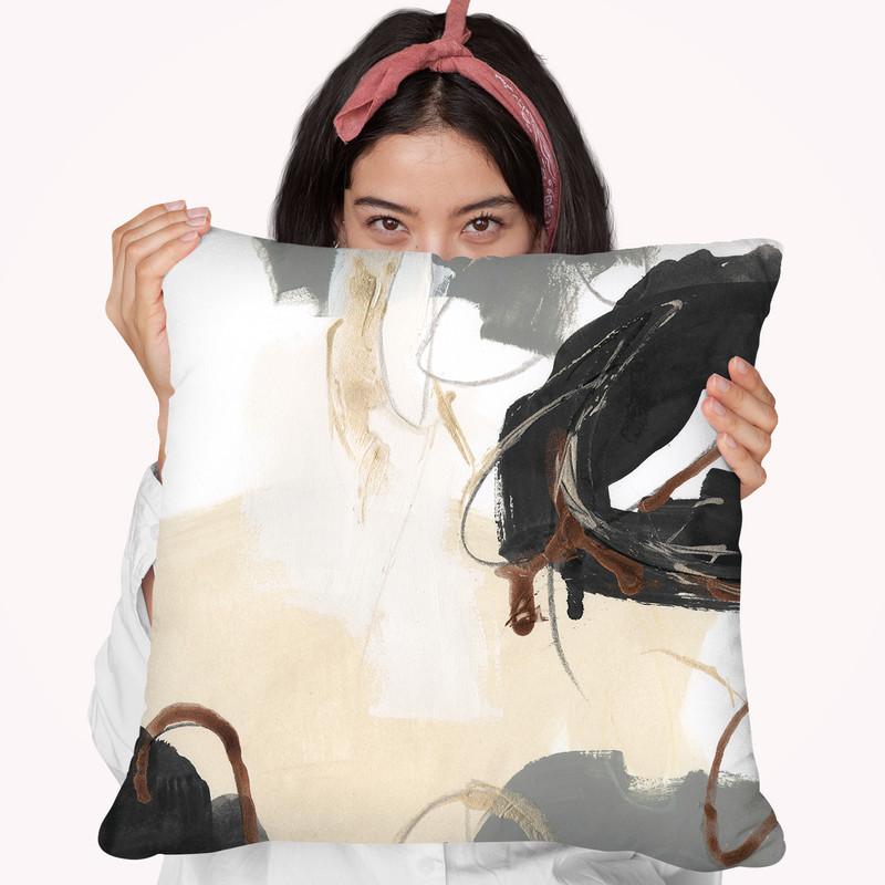 Essential Gesture Iv Throw Pillow By World Art Group