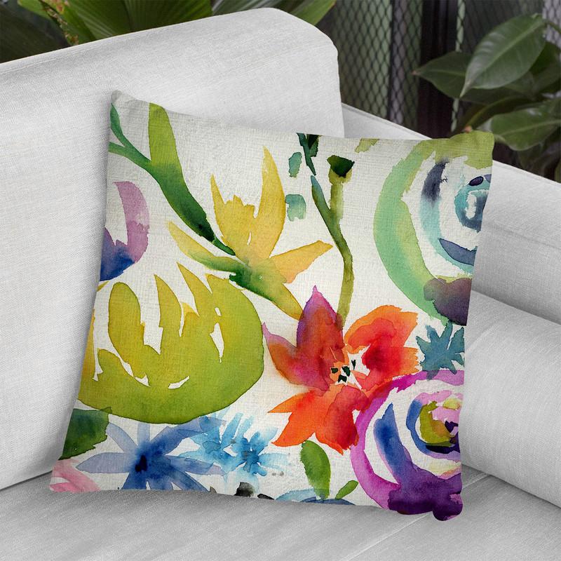 Summer Spectrum Ii Throw Pillow By World Art Group