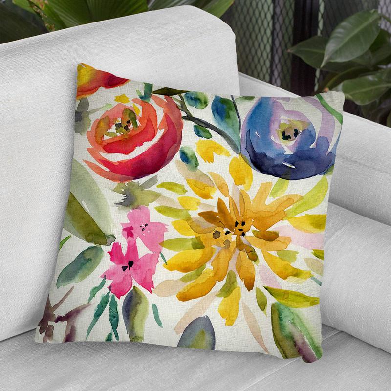 Summer Spectrum Iii Throw Pillow By World Art Group