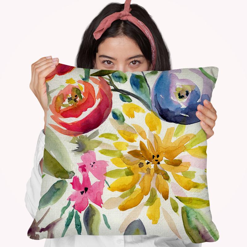 Summer Spectrum Iii Throw Pillow By World Art Group