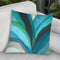 Big Blue Leaf I Throw Pillow By World Art Group