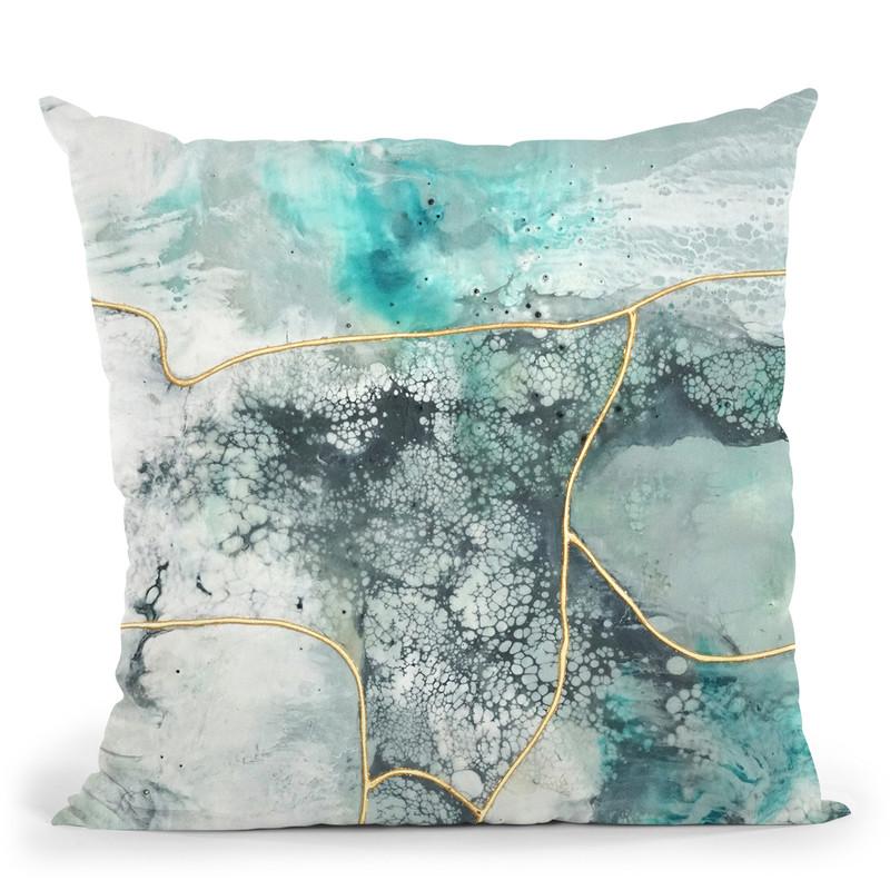 Sea Lace I Throw Pillow By World Art Group