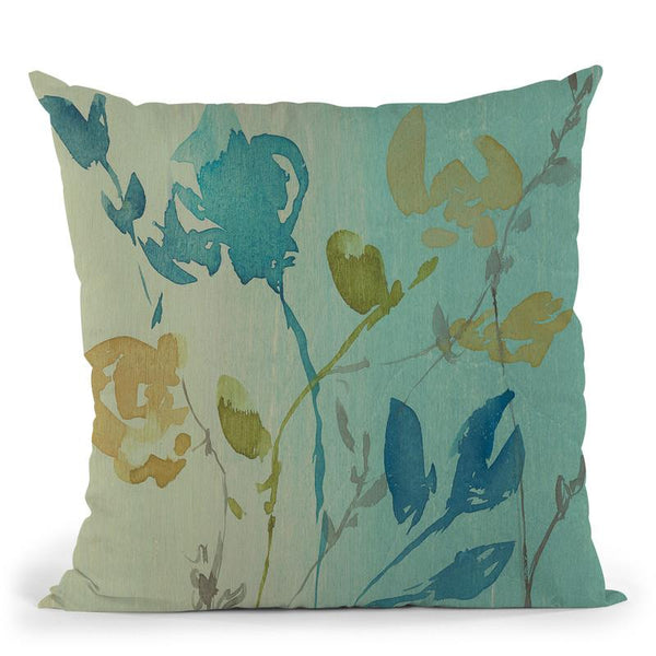 Spa & Sage Bouquet I Throw Pillow By World Art Group