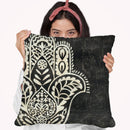 Night Hamsa I Throw Pillow By World Art Group