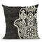Night Hamsa Ii Throw Pillow By World Art Group