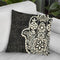 Night Hamsa Ii Throw Pillow By World Art Group