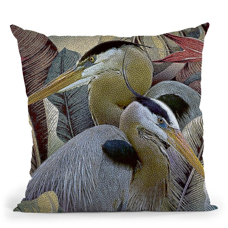 Two To Tango Throw Pillow By World Art Group