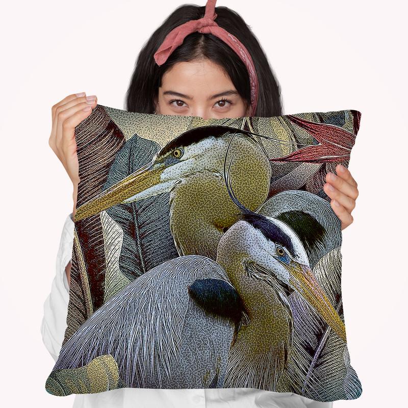 Two To Tango Throw Pillow By World Art Group