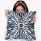 Indigo Ink Motif I Throw Pillow By World Art Group