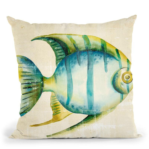 Aquarium Fish I Throw Pillow By World Art Group