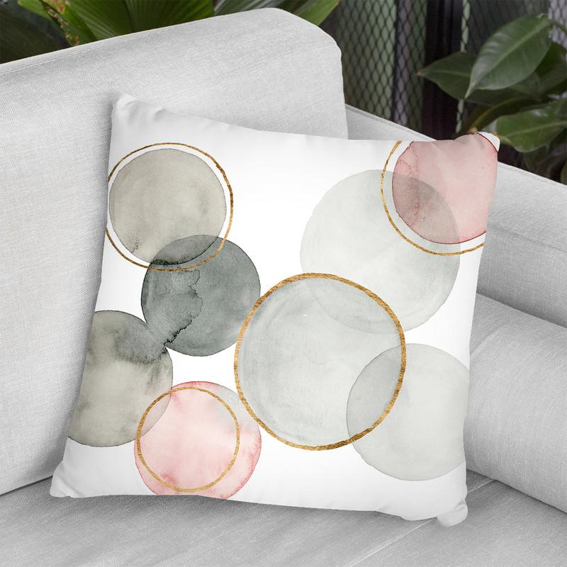 Gilded Spheres I Copy Throw Pillow By World Art Group