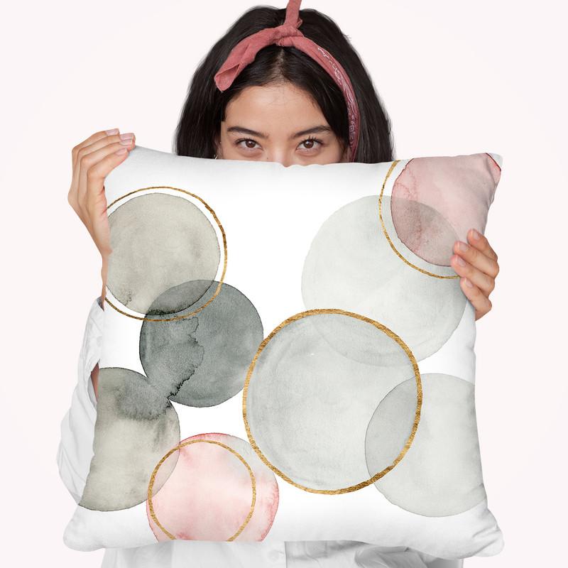 Gilded Spheres I Copy Throw Pillow By World Art Group