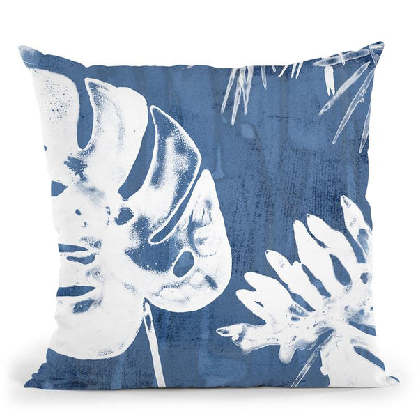 Tropical Indigo Impressions I Throw Pillow By World Art Group