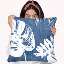Tropical Indigo Impressions I Throw Pillow By World Art Group