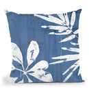 Tropical Indigo Impressions Iii Throw Pillow By World Art Group