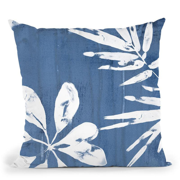 Tropical Indigo Impressions Iii Throw Pillow By World Art Group