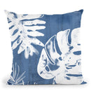 Tropical Indigo Impressions Iv Throw Pillow By World Art Group