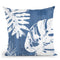 Tropical Indigo Impressions Iv Throw Pillow By World Art Group