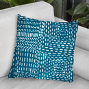 Sashiko Stitches I Throw Pillow By World Art Group