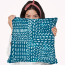 Sashiko Stitches I Throw Pillow By World Art Group