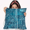 Sashiko Stitches Ii Throw Pillow By World Art Group