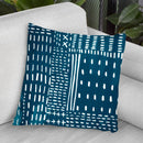 Sashiko Stitches Iii Throw Pillow By World Art Group