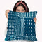Sashiko Stitches Iii Throw Pillow By World Art Group
