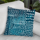 Sashiko Stitches Iv Throw Pillow By World Art Group