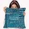 Sashiko Stitches Iv Throw Pillow By World Art Group