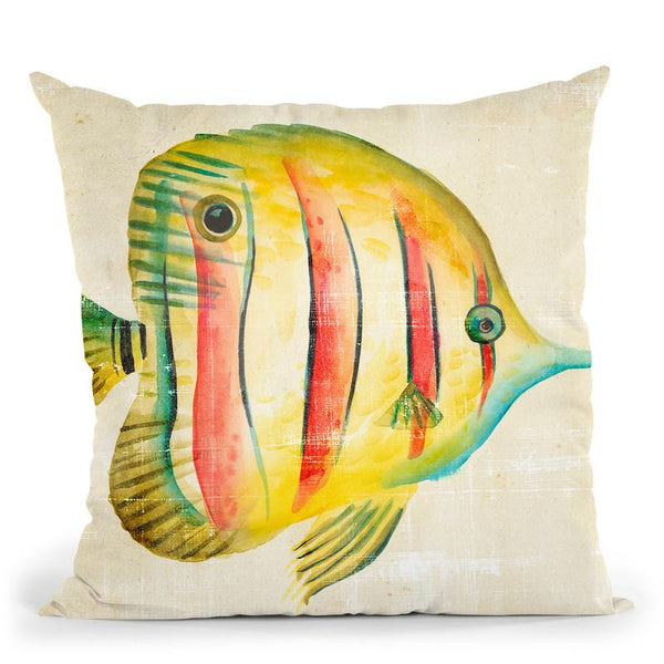 Aquarium Fish Iii Throw Pillow By World Art Group