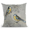 Silvered Aviary I Throw Pillow By World Art Group