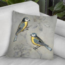 Silvered Aviary I Throw Pillow By World Art Group