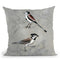 Silvered Aviary Iv Throw Pillow By World Art Group