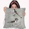 Silvered Aviary Iv Throw Pillow By World Art Group
