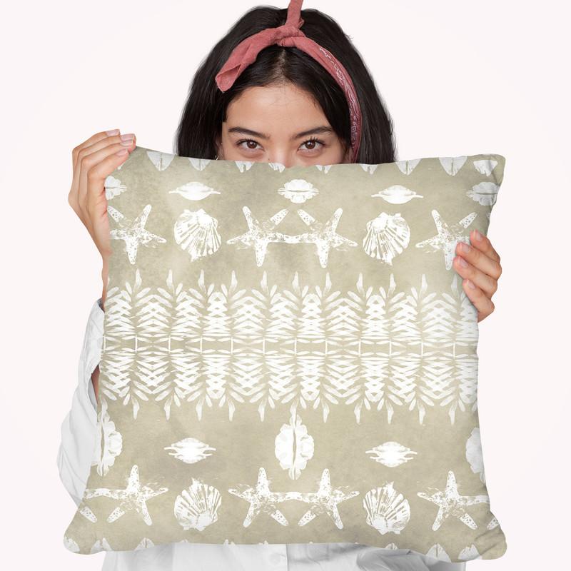 Tribal Coast Iii Throw Pillow By World Art Group