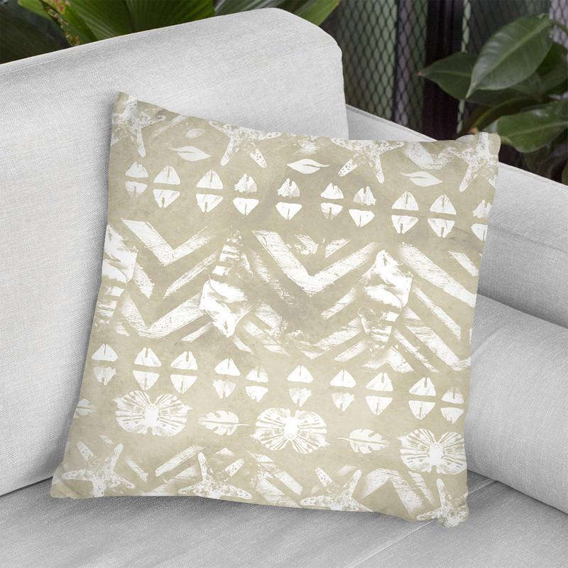 Tribal Coast Iv Throw Pillow By World Art Group