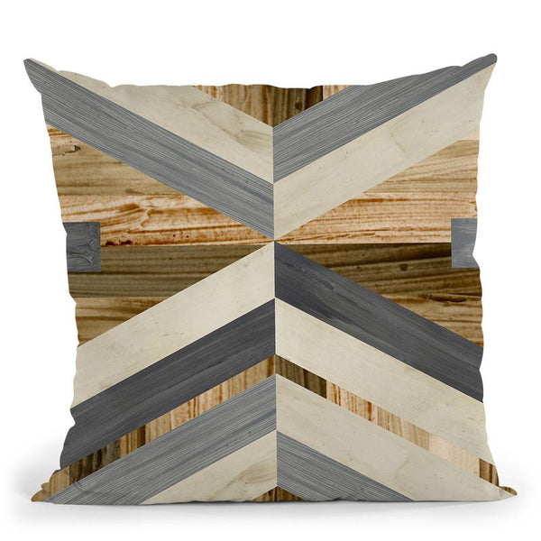 Geometric Inlay I Throw Pillow By World Art Group
