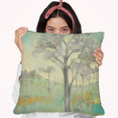 Tree Stand I Throw Pillow By World Art Group