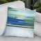 Blue Lapis Waterfall I Throw Pillow By World Art Group