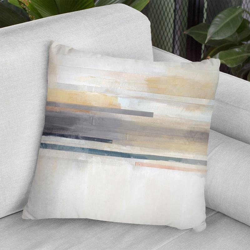 Sandy Coast I Throw Pillow By World Art Group
