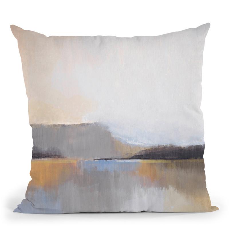 Grey Dunes I Throw Pillow By World Art Group
