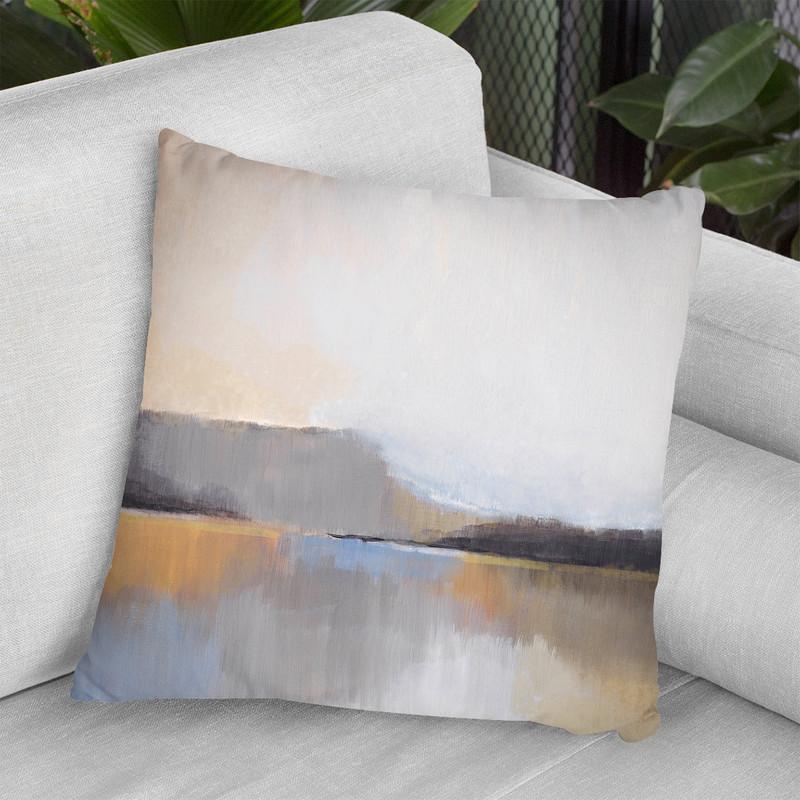 Grey Dunes I Throw Pillow By World Art Group