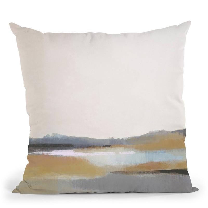 Grey Dunes Ii Throw Pillow By World Art Group