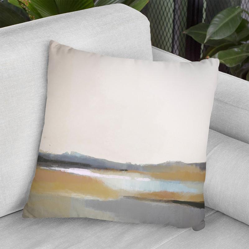 Grey Dunes Ii Throw Pillow By World Art Group