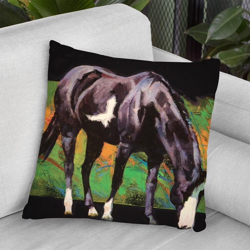 Color Square Ii Throw Pillow By World Art Group