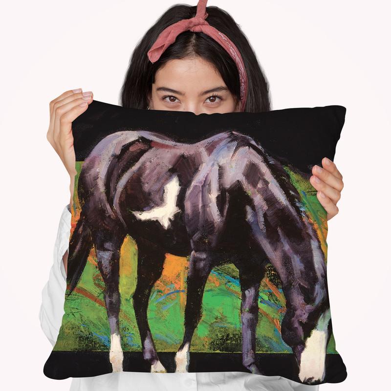 Color Square Ii Throw Pillow By World Art Group