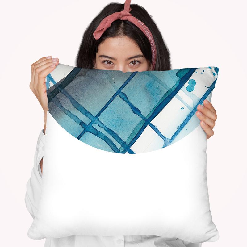 Geo Logic IÊ Throw Pillow By World Art Group